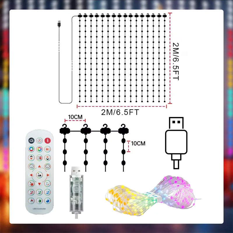 Smart LED Curtain Lights