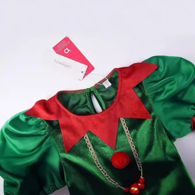 Boys Girls Elf Party Christmas Cosplay Costumes Elf