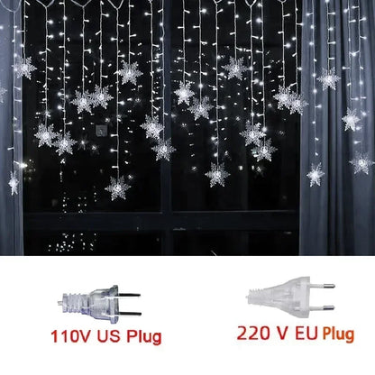 Snowflakes  Curtain Garland