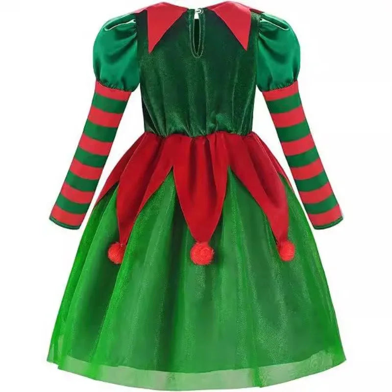 Boys Girls Elf Party Christmas Cosplay Costumes Elf