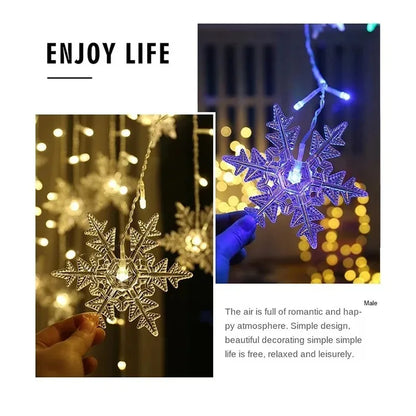 Snowflakes  Curtain Garland